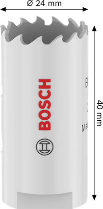 Bosch daudzfunkcionālais vītņotais caurumzāģis 24 x 40 mm.